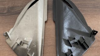 въздуховоди за Kymco Downtown (2010–2015) - 3D принтиране и сканиране