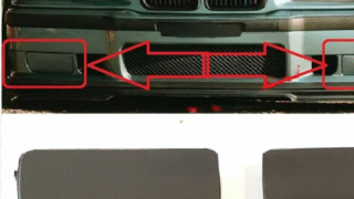 BMW E36 капаци за халогени / fog lights cap