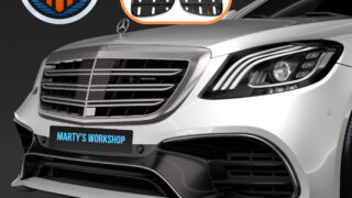 Mercedes-Benz S-Class S63 AMG (2018) – капак за халоген / Fog Light Cover