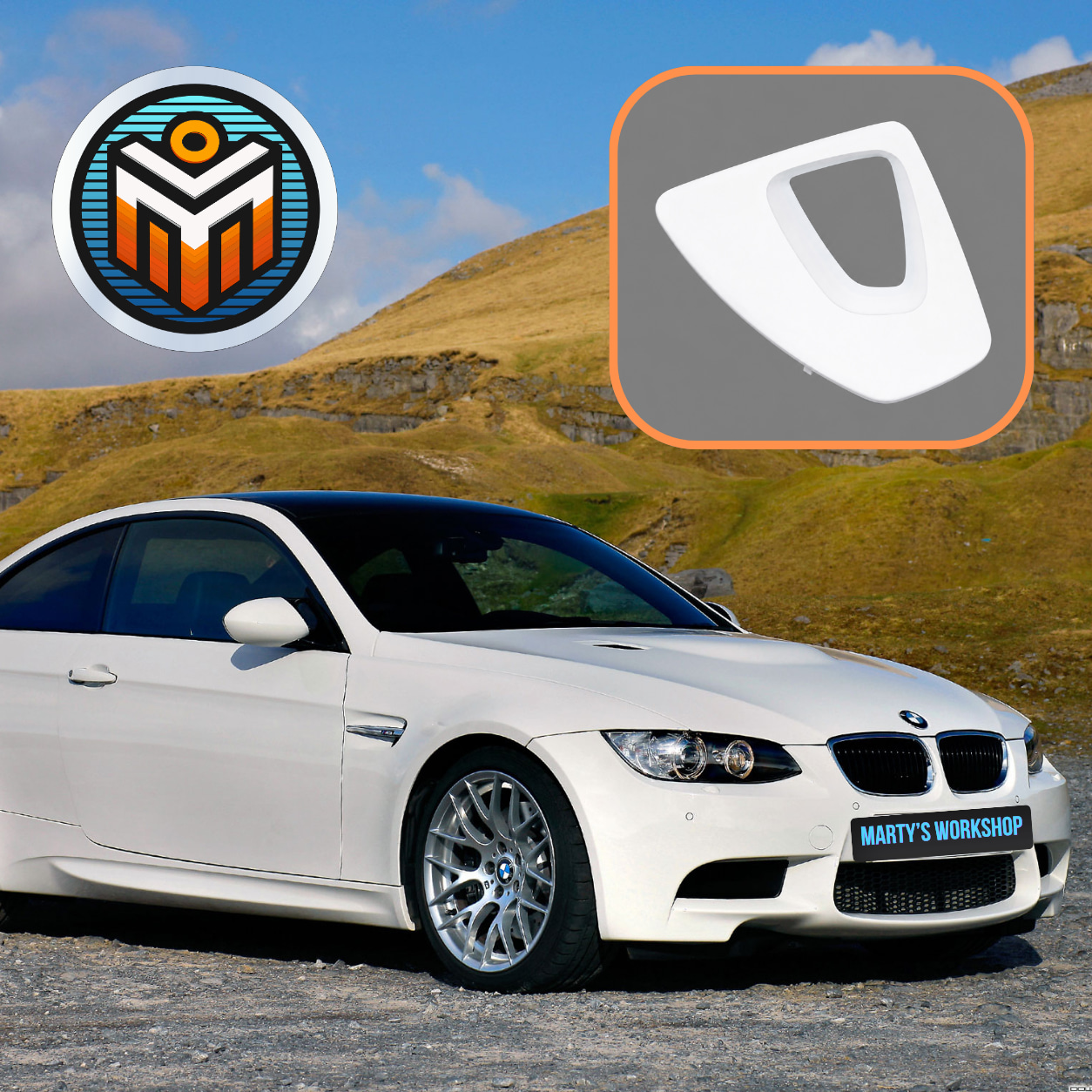 BMW E92 Joystick gap adapter - 3D принтиране и сканиране BMW E92 Joystick gap adapter