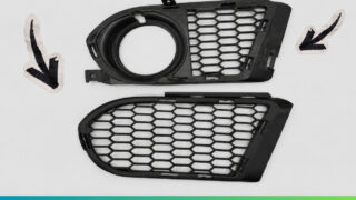 BMW E92 – решетка за халогени / Fog Light Grille Delete