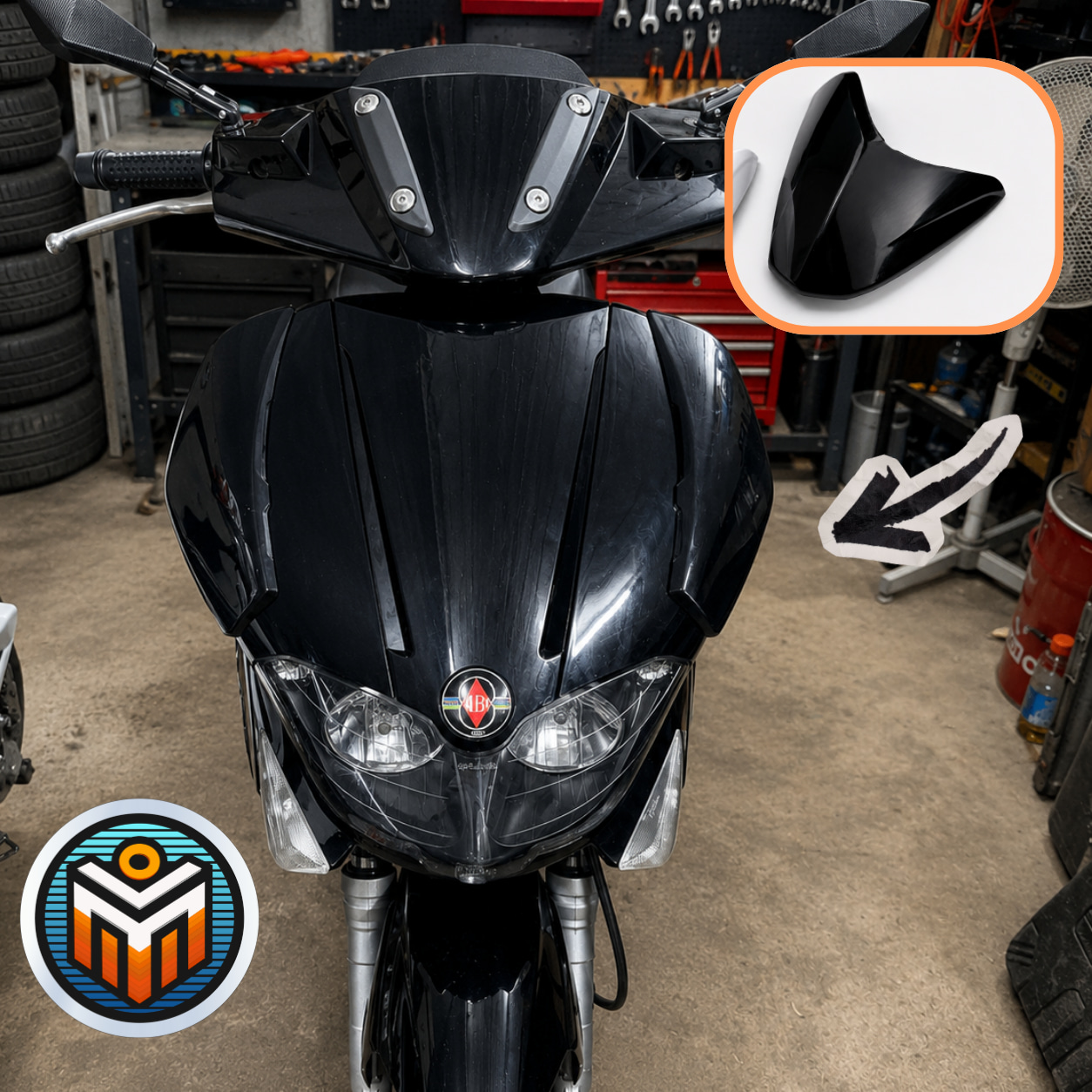 Piaggio / Gilera Runner Facelift – страничен панел/Side Panel Spoiler - 3D принтиране и сканиране Piaggio / Gilera Runner Facelift – страничен панел/Side Panel Spoiler