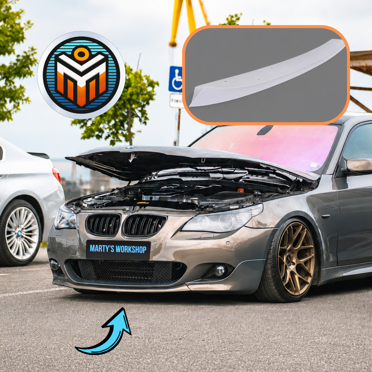 BMW E60 Лип за предна броня / Lip - 3D принтиране и сканиране BMW E60 Лип за предна броня / Lip